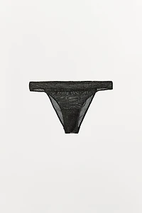 METALLIC THREAD NET PANTIES