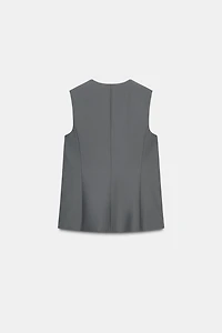 LONG DOUBLE BREASTED VEST