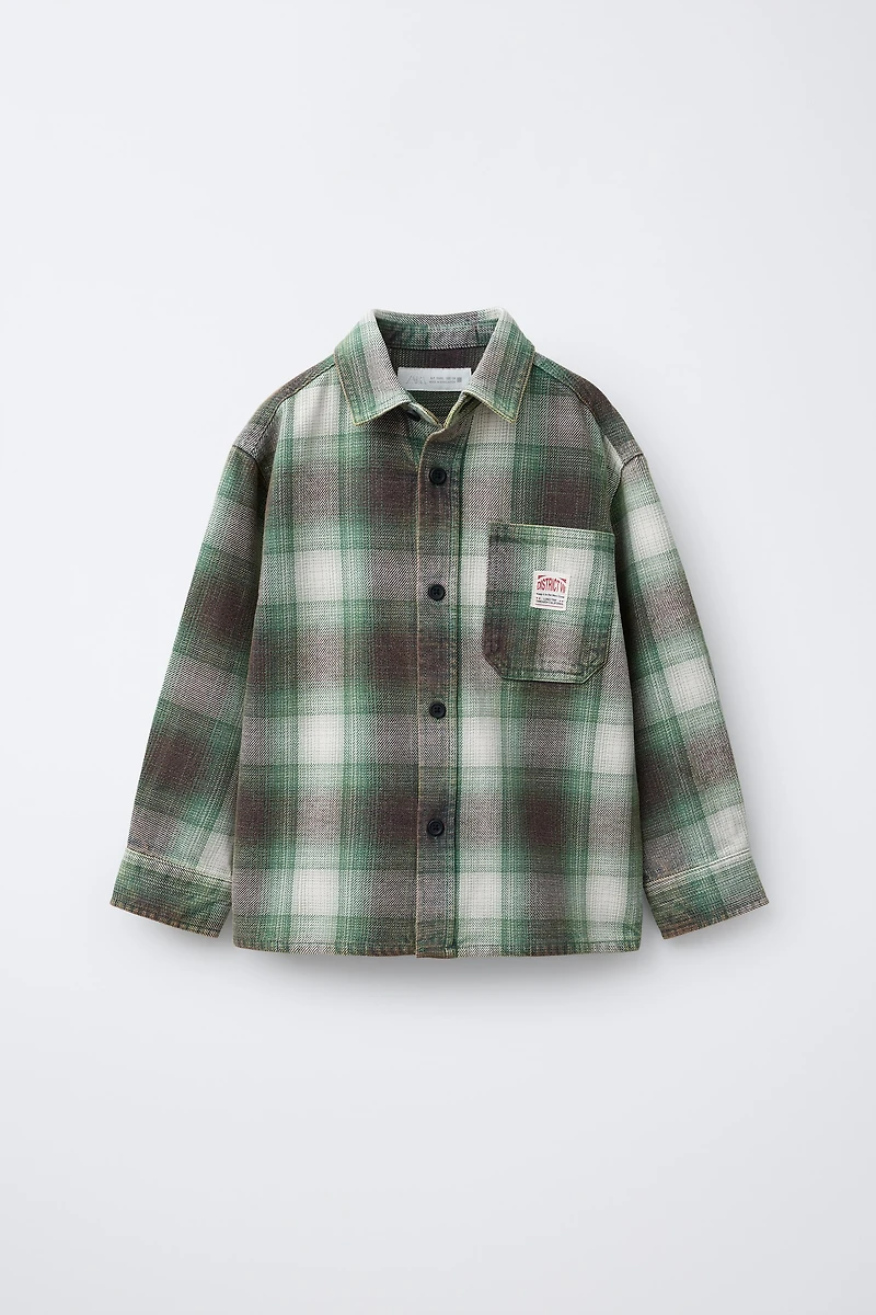 PLAID OVERSHIRT