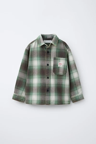 PLAID OVERSHIRT