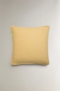 FLORAL EMBROIDERED THROW PILLOW COVER