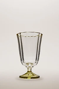 WINE GLASS WITH COLORED RIM