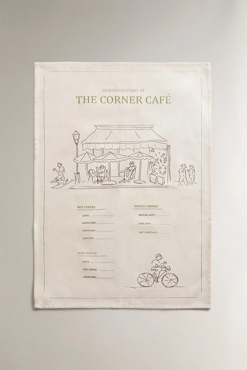 PACK OF COTTON COFFEE SHOP KITCHEN TOWELS (PACK OF 2)