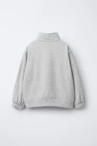 HIGH NECK SWEATSHIRT WITH LABEL