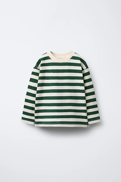 STRIPED PRINT T-SHIRT