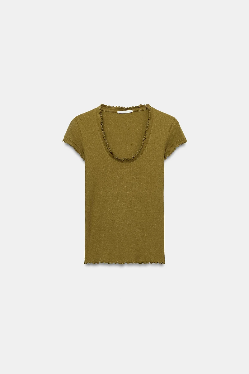 SHORT SLEEVE LINEN T-SHIRT