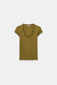 SHORT SLEEVE LINEN T-SHIRT