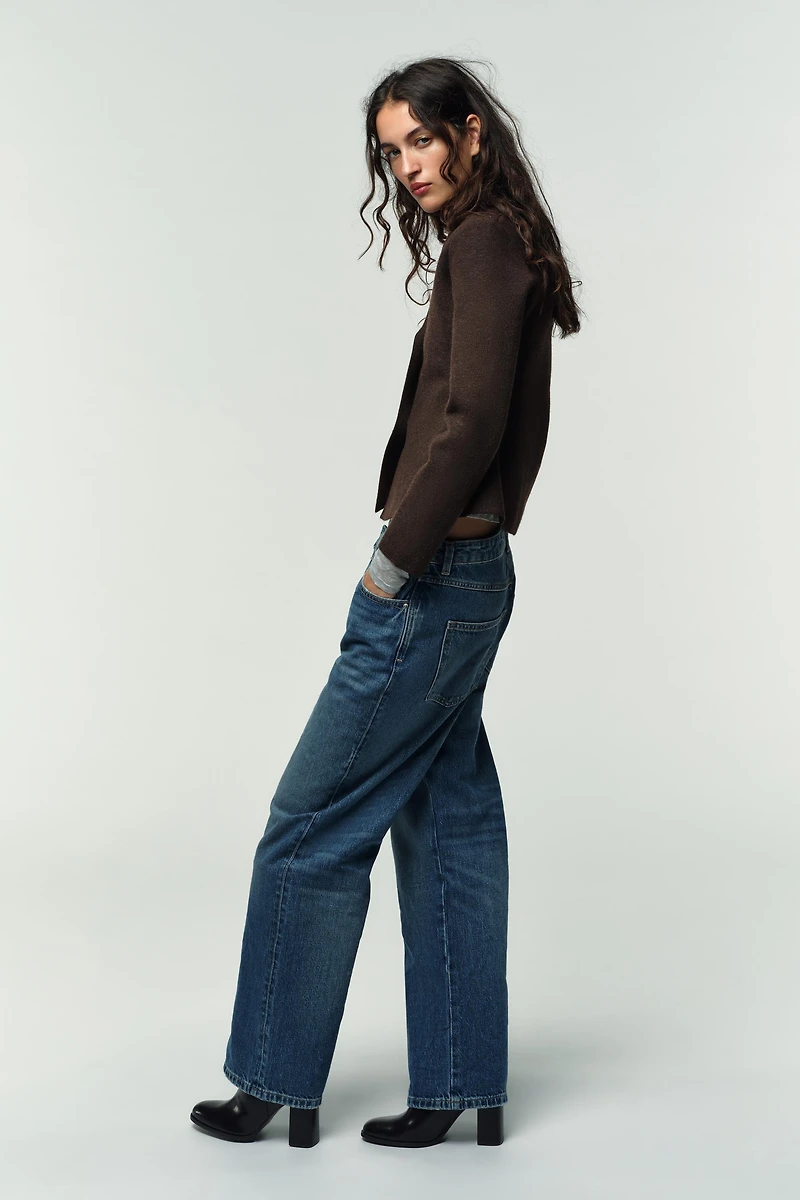 JEWEL BUTTON KNIT BLAZER