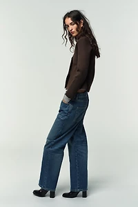 JEWEL BUTTON KNIT BLAZER