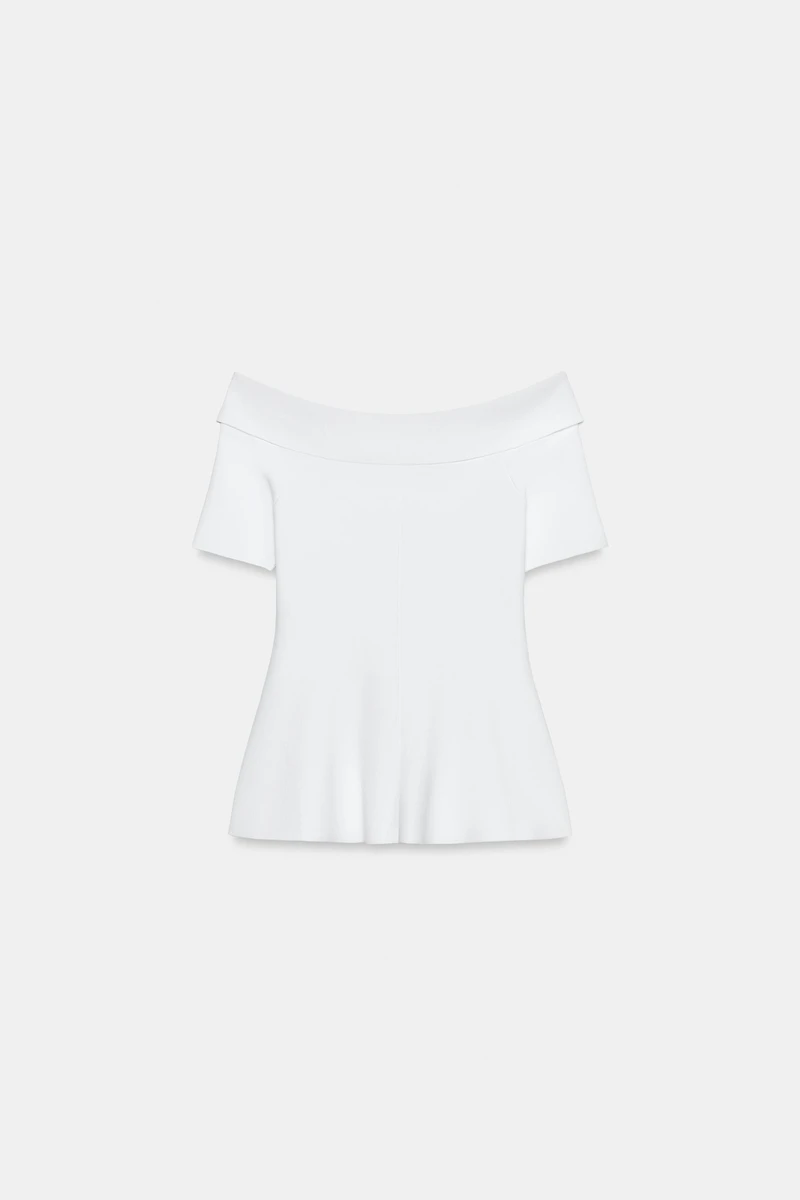 BOAT NECK KNIT TOP