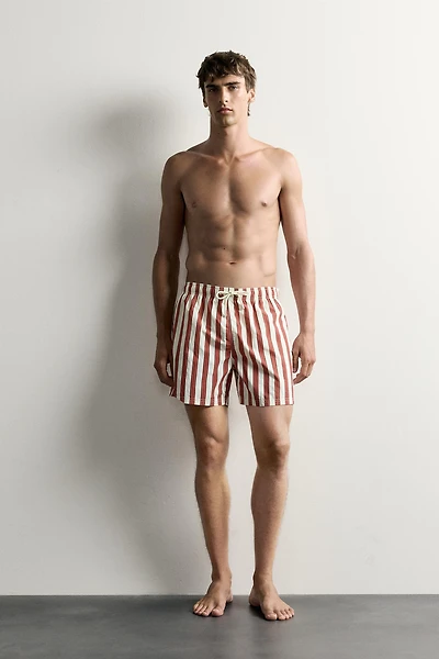 LONG STRIPED SWIMSHORTS