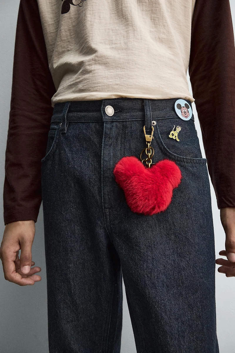 FLARE FIT JEANS WITH PATCHES HARRY LAMBERT FOR ZARA X DISNEY