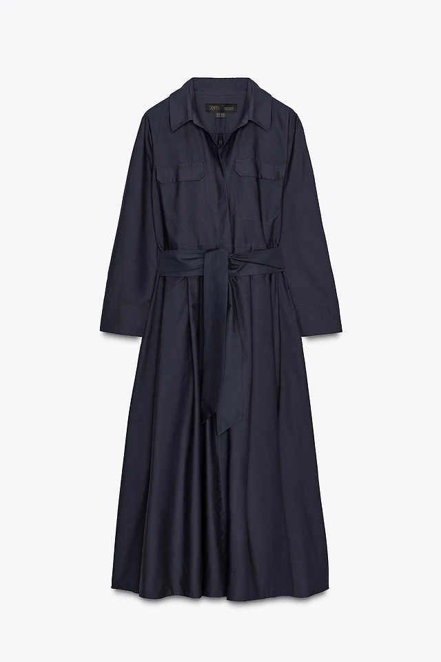 Zara ZW COLLECTION POPLIN SHIRT DRESS at Mall of America in Bloomington, MN