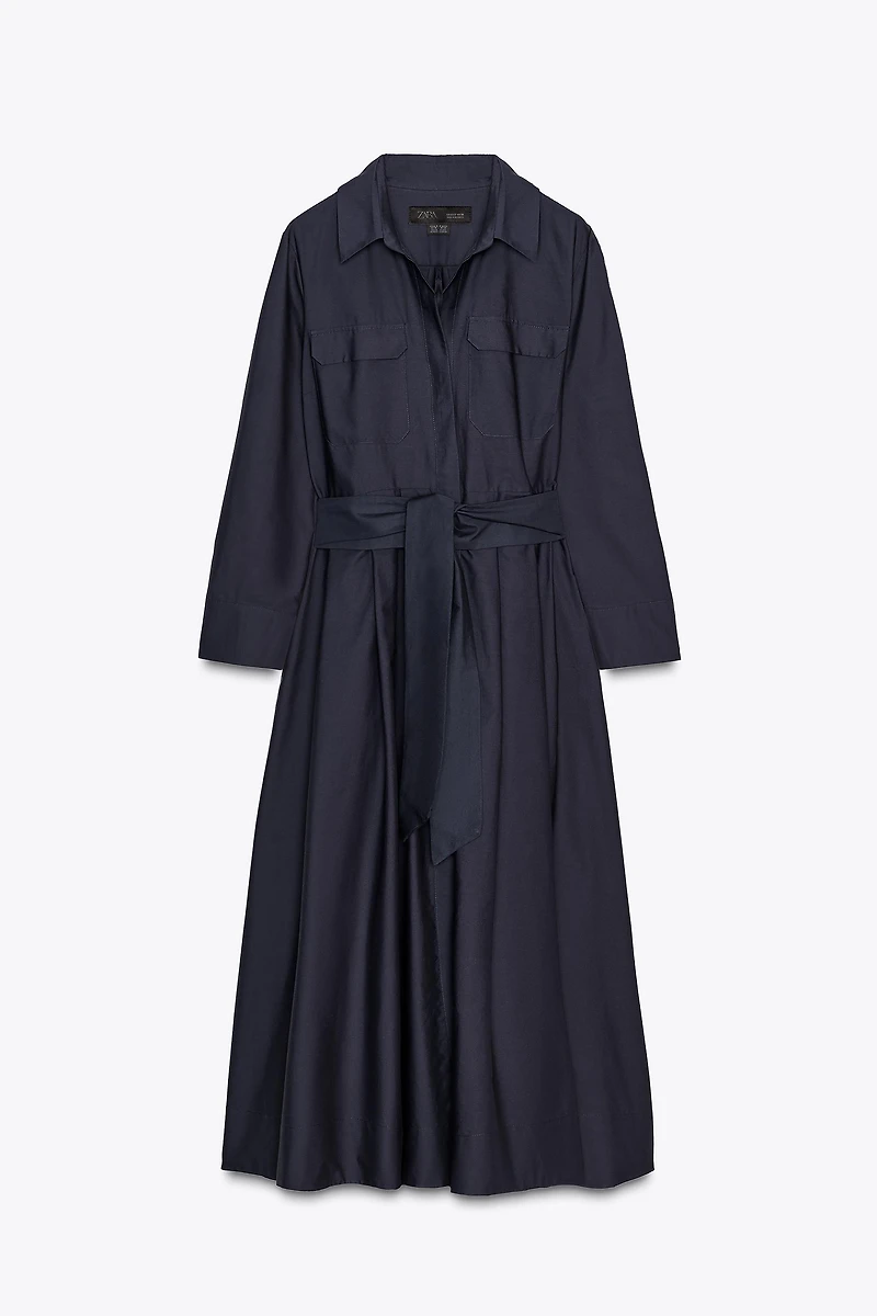 ROBE-CHEMISE EN POPELINE ZW COLLECTION