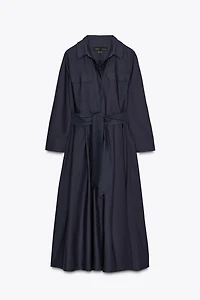 ROBE-CHEMISE EN POPELINE ZW COLLECTION