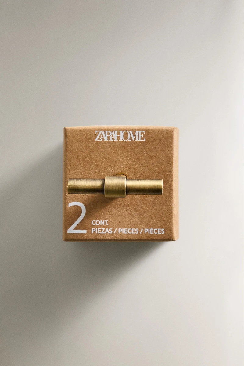 SET OF GOLD METALLIC KNOBS (SET OF 2