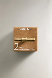 SET OF GOLD METALLIC KNOBS (SET OF 2
