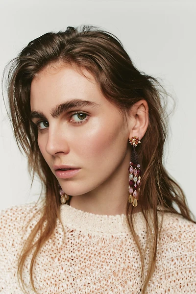 BOUCLES D'OREILLES CROCHET À FANTAISIE