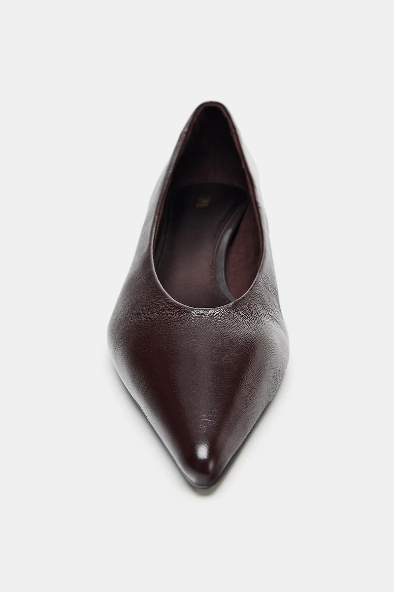 CHAUSSURES À TALONS KITTEN EN CUIR