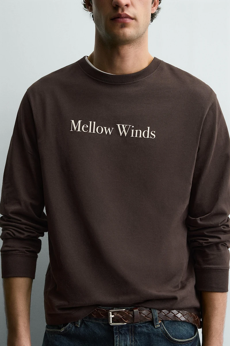 TEXT PRINT T-SHIRT