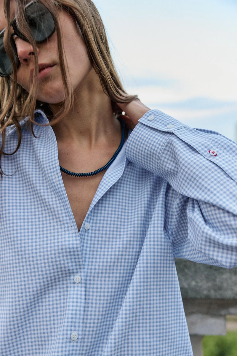 PLAID OXFORD SHIRT