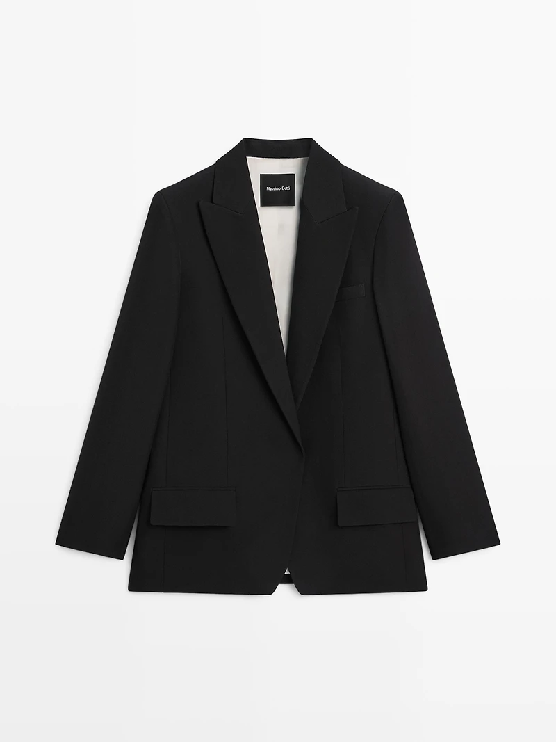 Veste de tailleur en crêpe