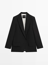 Veste de tailleur en crêpe