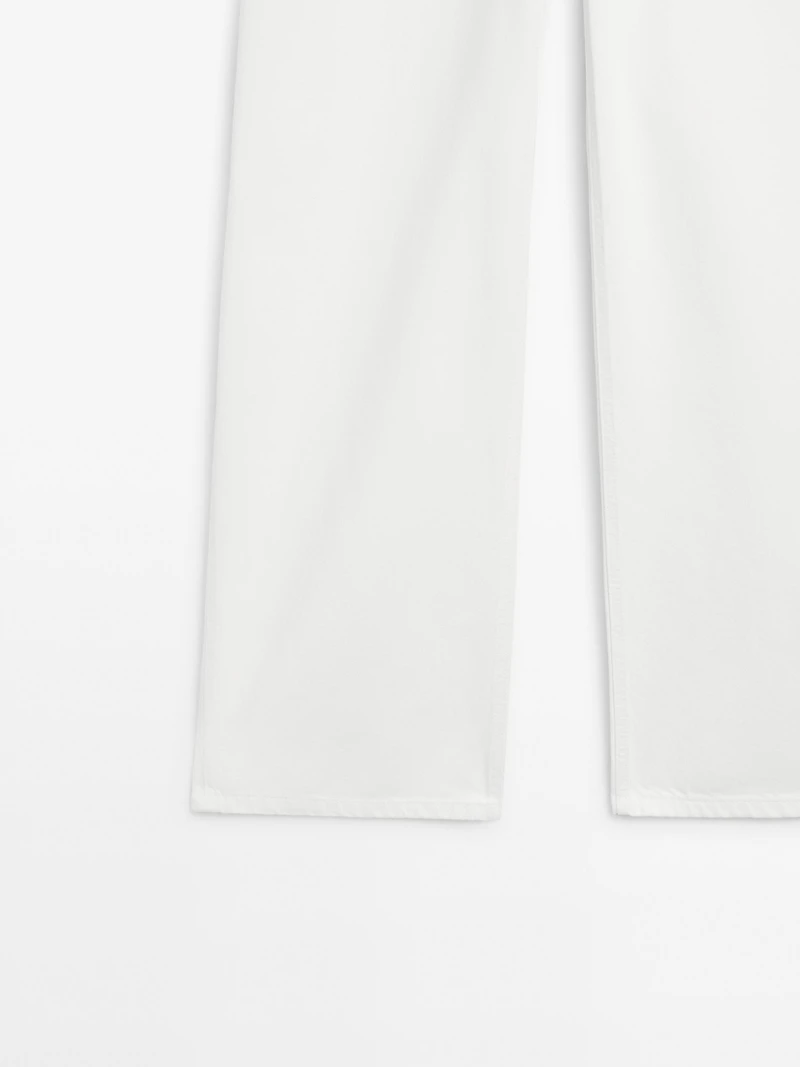 Jean barrel fit taille haute