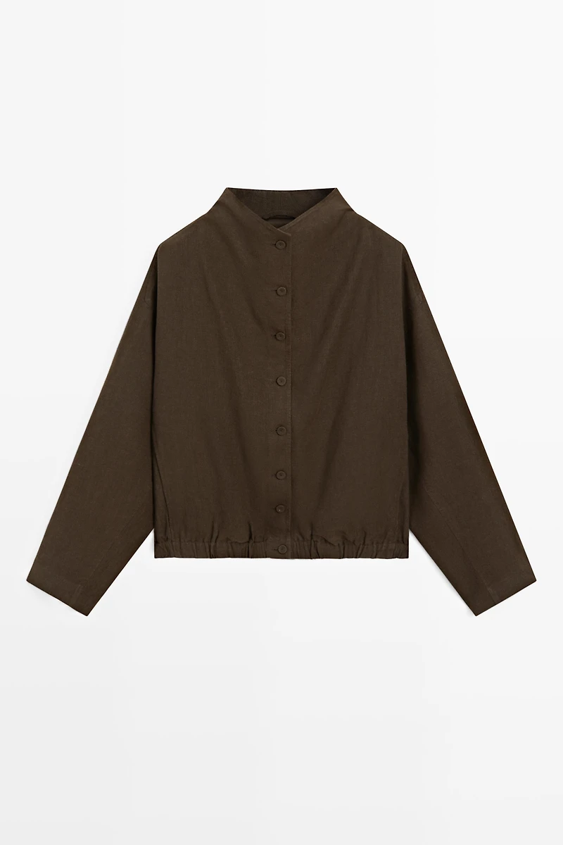 Veste bomber 100 % lin