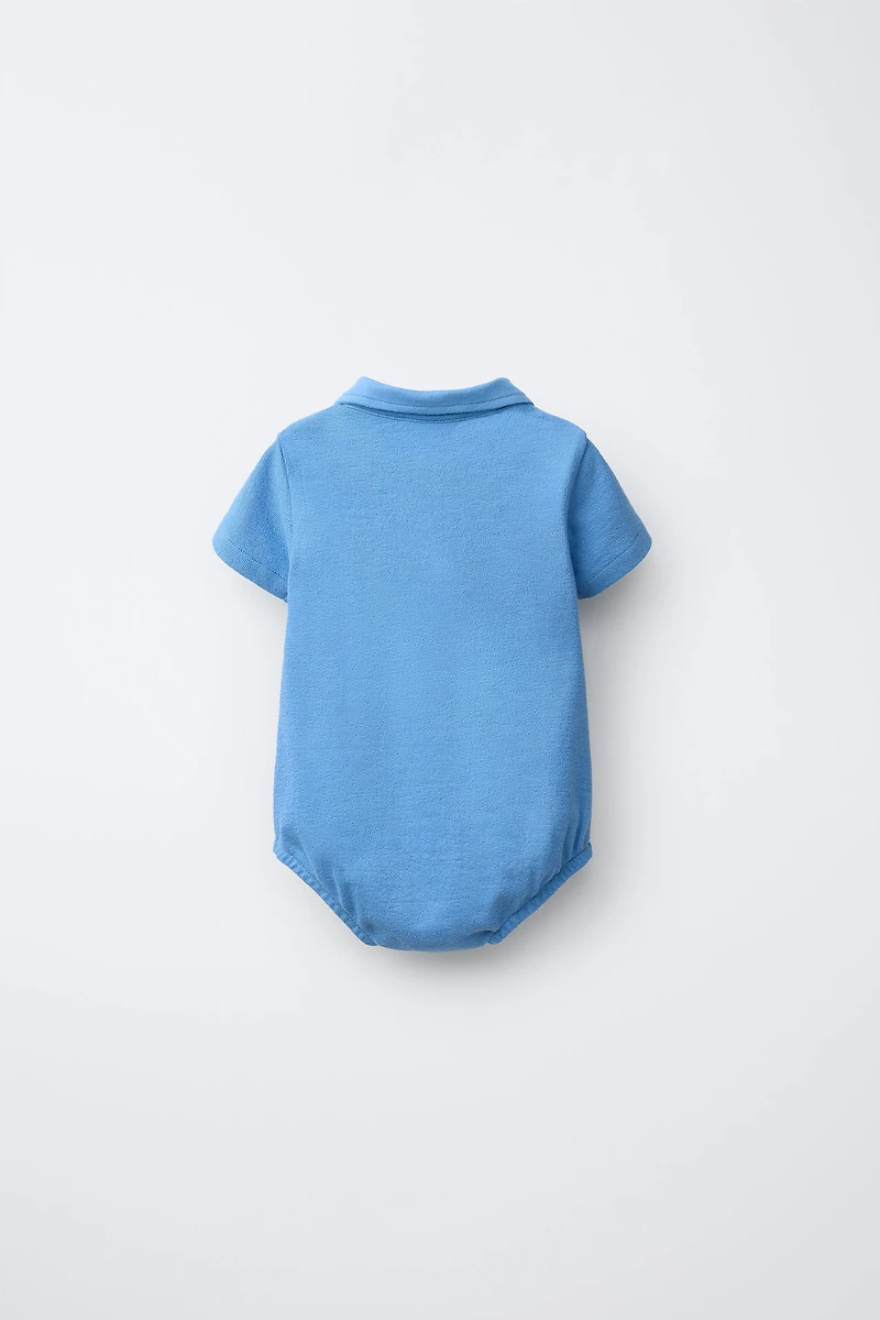 POLO COLLAR BODYSUIT