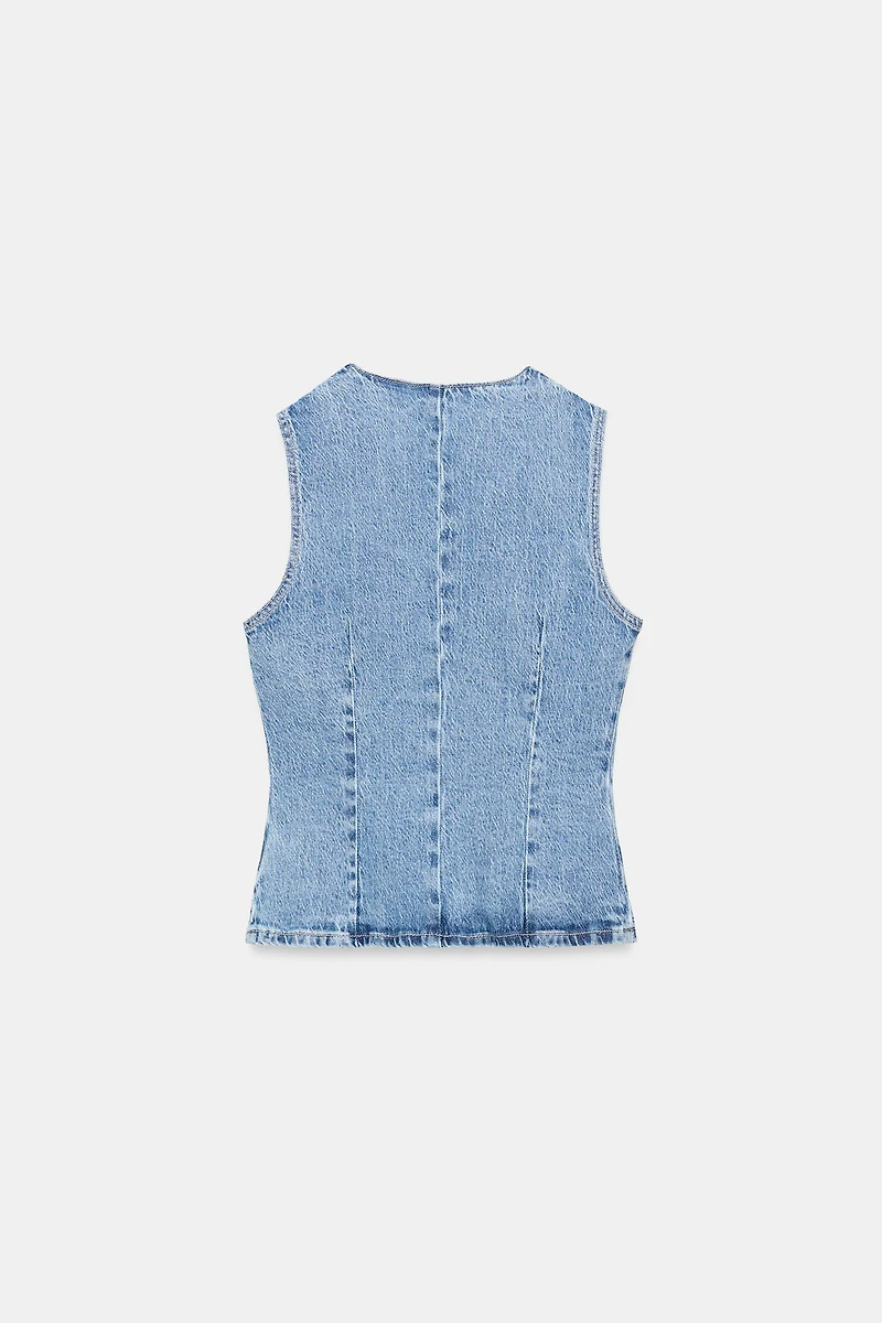 Z1975 DENIM WRAP VEST