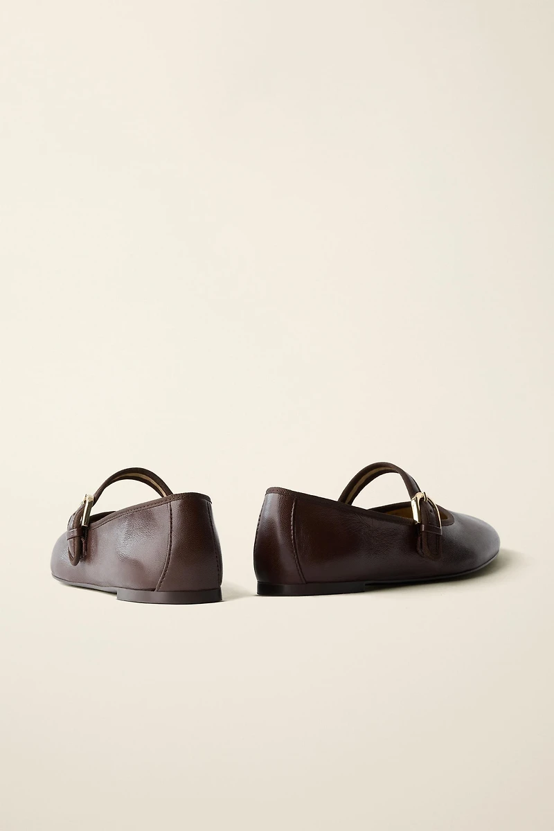 LEATHER BALLET FLATS CREATED BY CARAMEL LONDON X ZARA