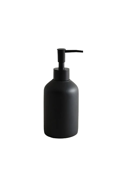 BLACK RESIN SOAP DISPENSER