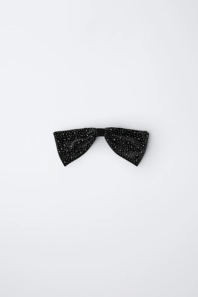 RHINESTONE BOW HAIR CLIP