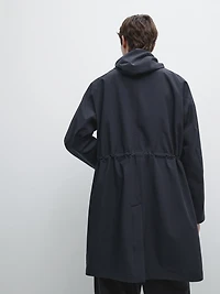Long hooded parka