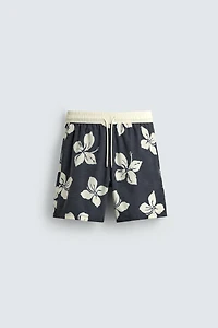 LONG HIBISCUS PRINT SWIMSUIT