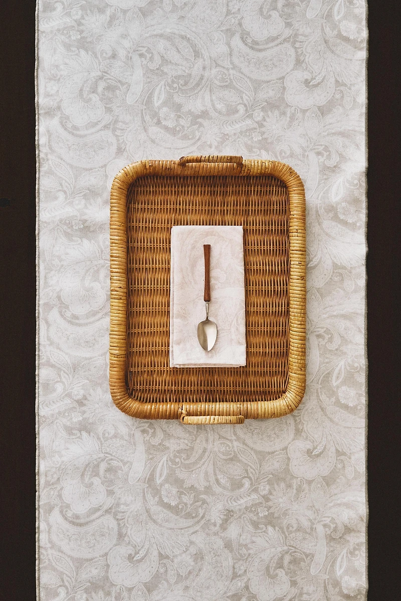 PAISLEY PRINT RESIN TABLE RUNNER