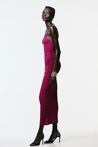 ROBE POLYAMIDE HALTER SOLEIL