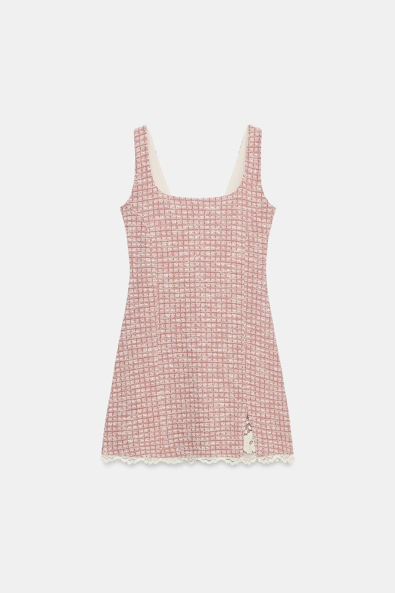 SHORT TEXTURED DRESS