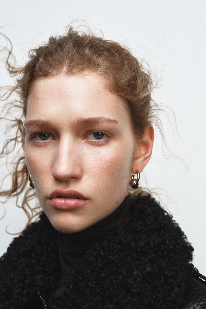 COMBINATION BALL HOOP EARRINGS