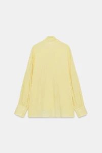 ZW COLLECTION STRIPED BOW SHIRT