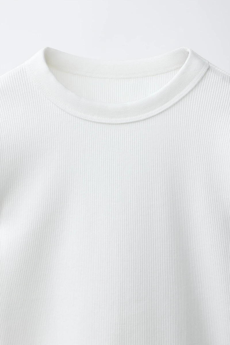 T-SHIRT CÔTELÉ