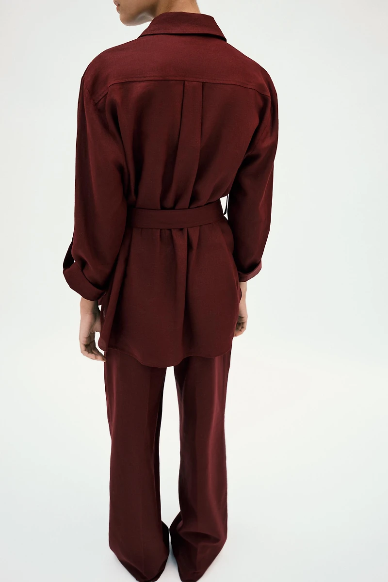 PANTALON DROIT EN LIN
