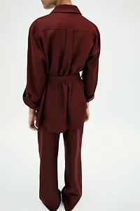 PANTALON DROIT EN LIN