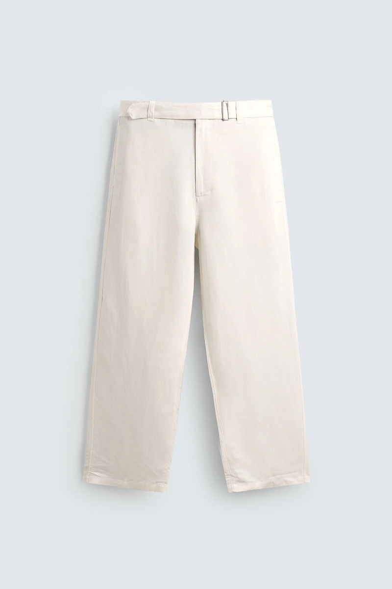 PANTALON RELAXED FIT VISCOSE - LIN CEINTURE