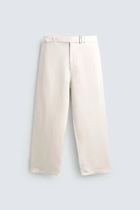 PANTALON RELAXED FIT VISCOSE - LIN CEINTURE