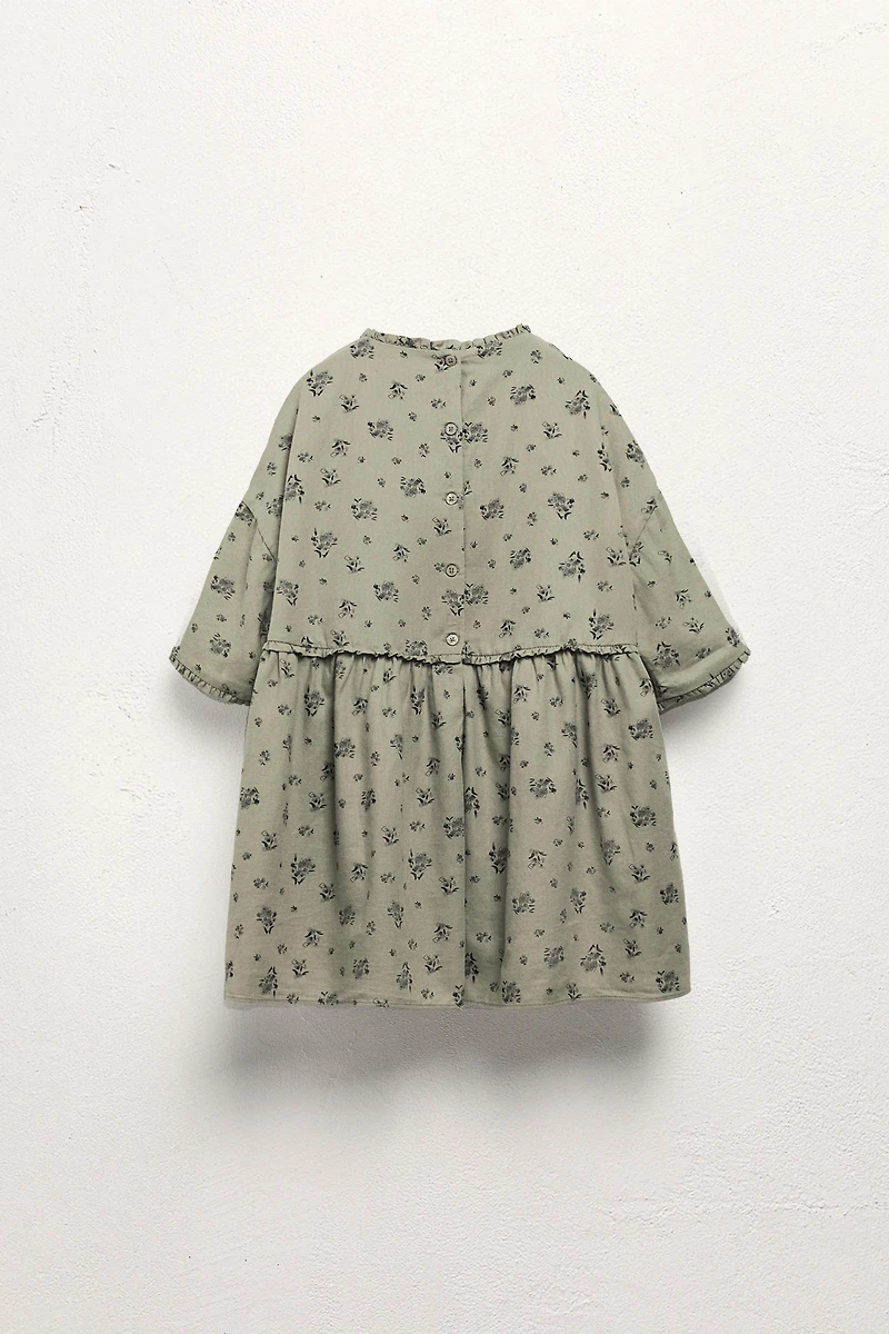 2-5 YEARS / LIMITED EDITION RUFFLED FLORAL DRESS