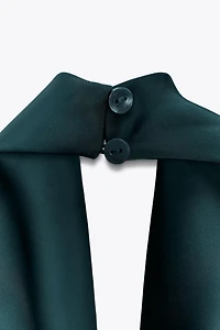 SATIN EFFECT HALTER TOP