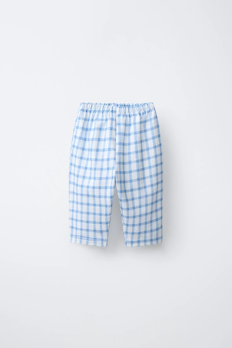 PLAID POCKET PANTS