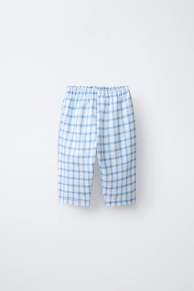 PLAID POCKET PANTS